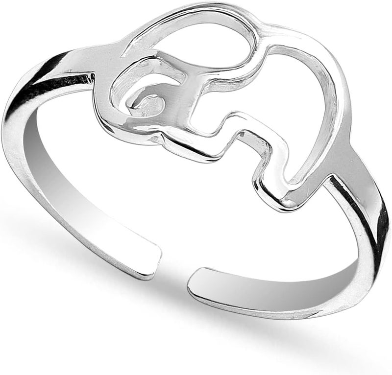LeCalla 925 Sterling Silver Toe Rings for Women | Minimalist Classic Toe-Rings for Gifting Simple Open Adjustable Toe Band Ring for Women | Smoother and Comfortable to Wear - Image 1